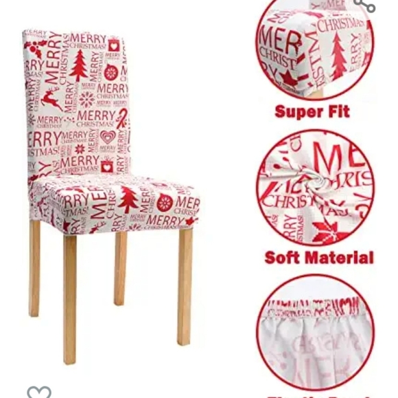 New Set of 4 Holiday Chair Covers - Picture 2 of 5
